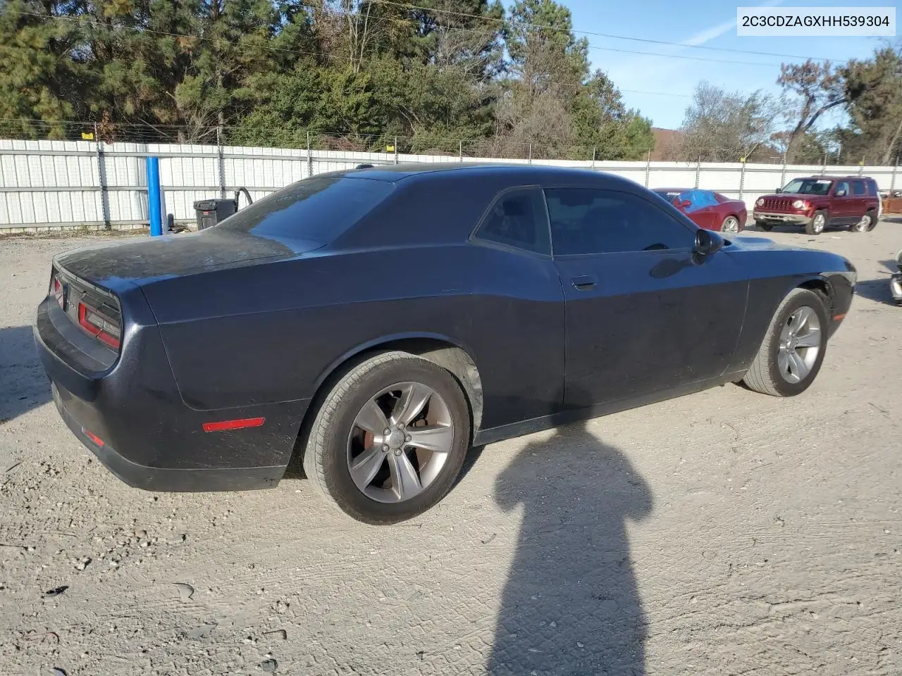 2C3CDZAGXHH539304 2017 Dodge Challenger Sxt