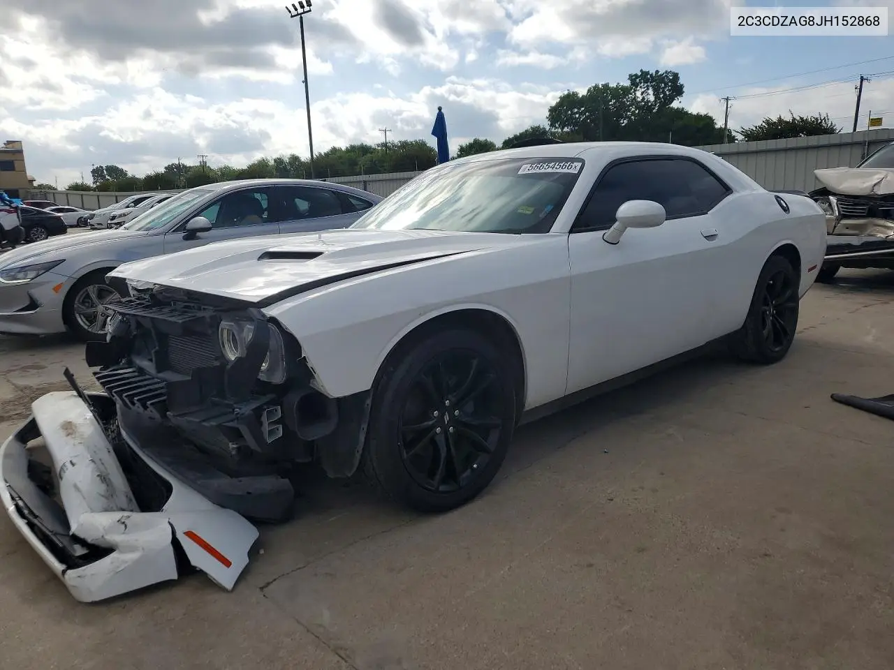 2018 Dodge Challenger Sxt VIN: 2C3CDZAG8JH152868 Lot: 56654566
