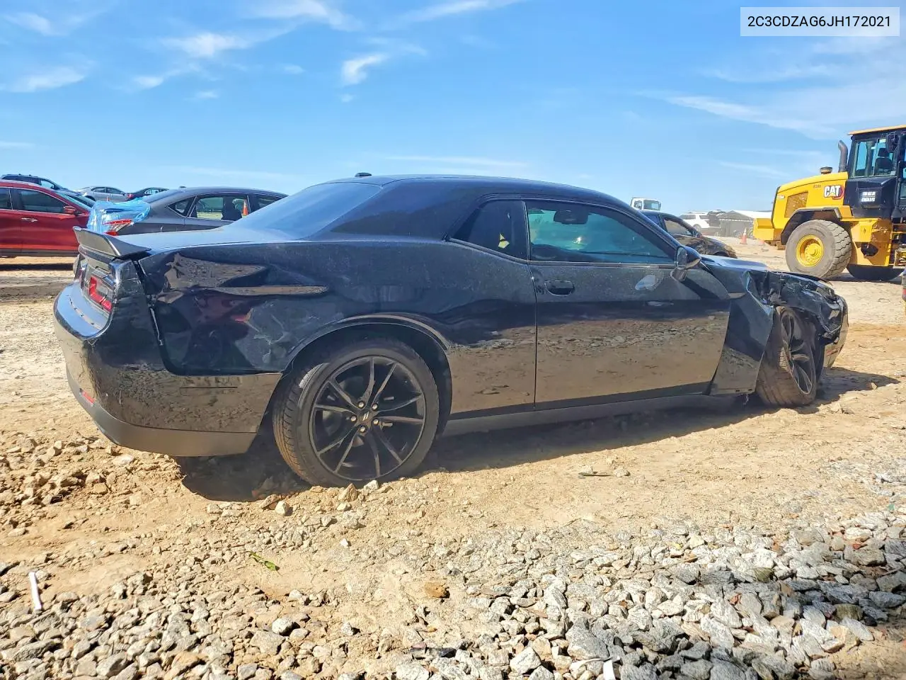 2018 Dodge Challenger Sxt VIN: 2C3CDZAG6JH172021 Lot: 58032346