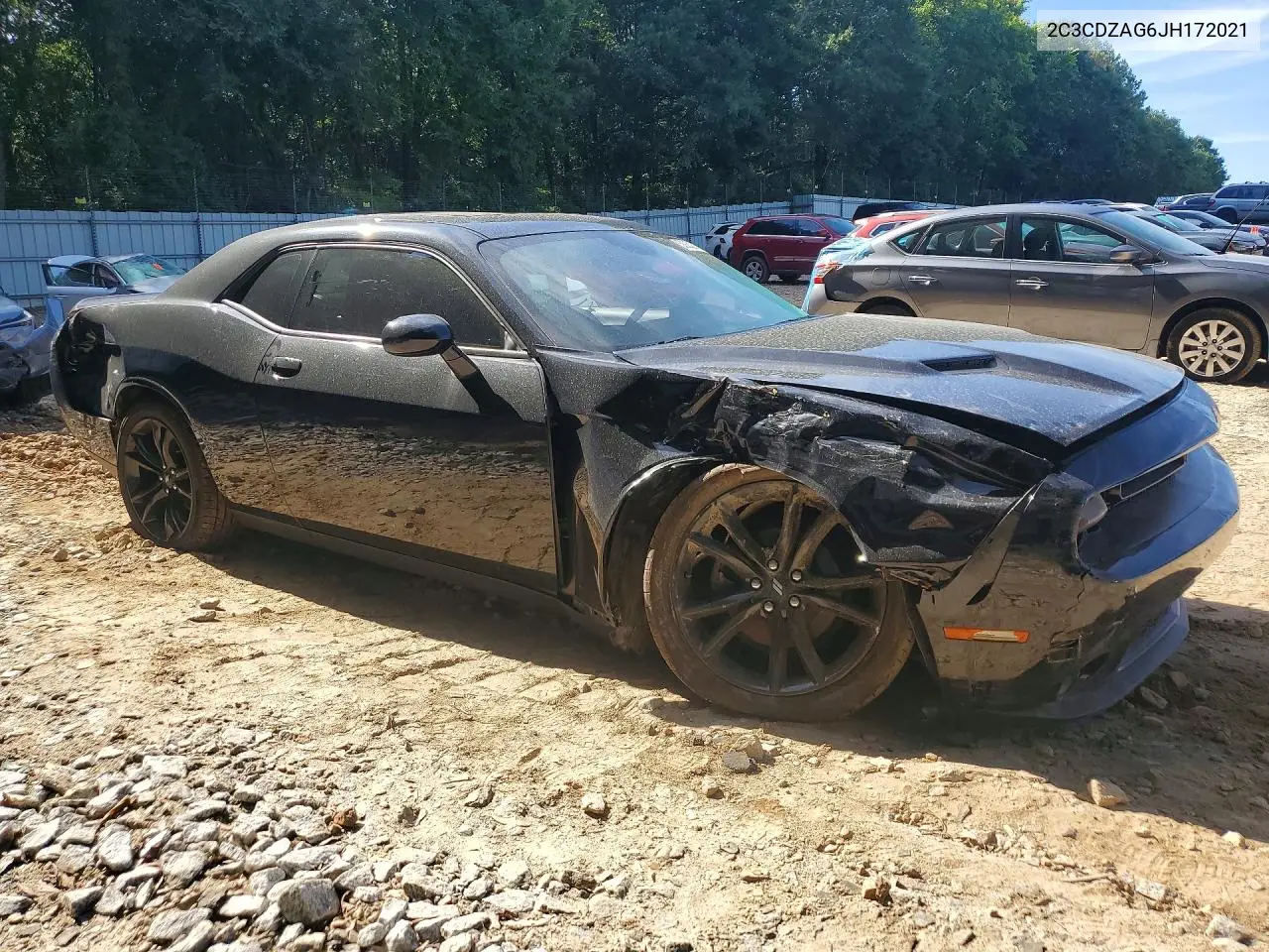 2018 Dodge Challenger Sxt VIN: 2C3CDZAG6JH172021 Lot: 58032346