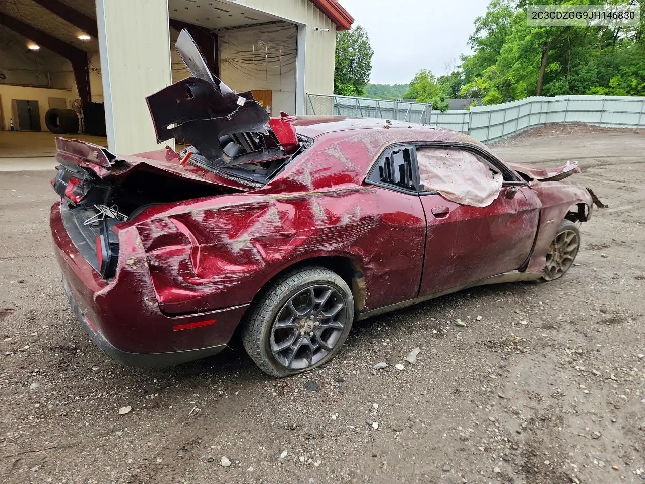 2018 Dodge Challenger Gt VIN: 2C3CDZGG9JH146830 Lot: 58238796