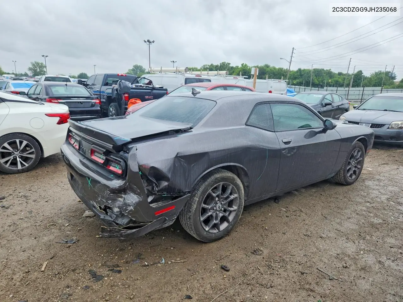 2018 Dodge Challenger Gt VIN: 2C3CDZGG9JH235068 Lot: 58536296