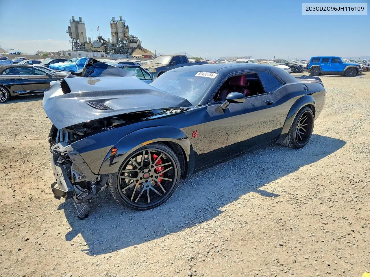 2018 Dodge Challenger Srt Hellcat VIN: 2C3CDZC96JH116109 Lot: 59400686