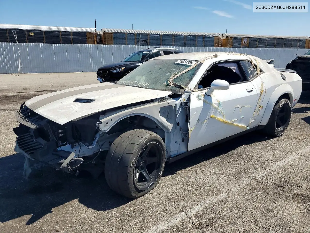 2018 Dodge Challenger Sxt VIN: 2C3CDZAG6JH288514 Lot: 61023356