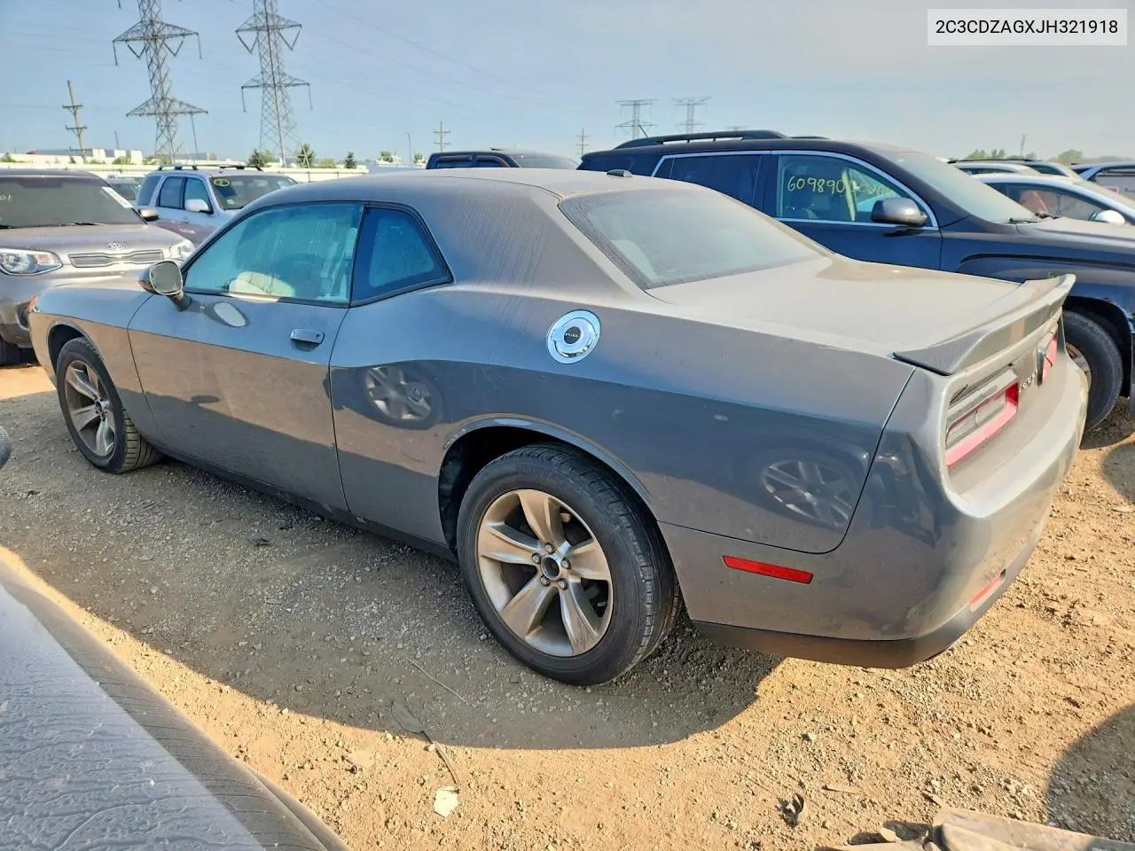 2018 Dodge Challenger Sxt VIN: 2C3CDZAGXJH321918 Lot: 61044766