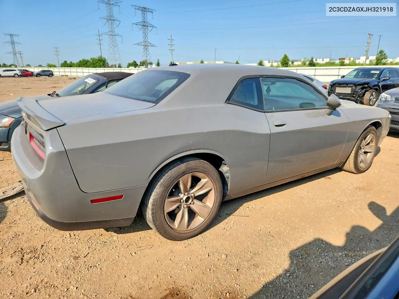 2018 Dodge Challenger Sxt VIN: 2C3CDZAGXJH321918 Lot: 61044766