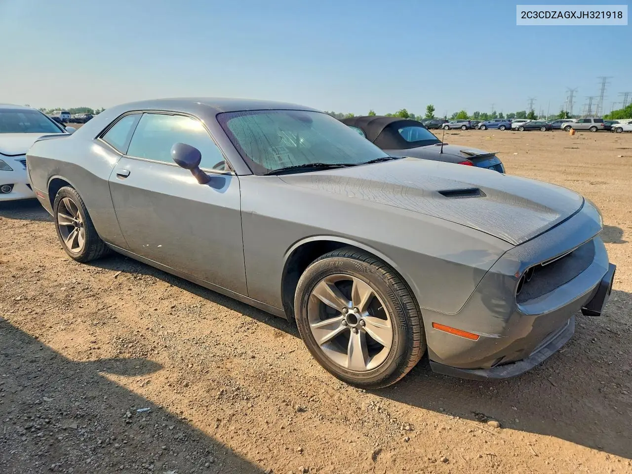 2018 Dodge Challenger Sxt VIN: 2C3CDZAGXJH321918 Lot: 61044766