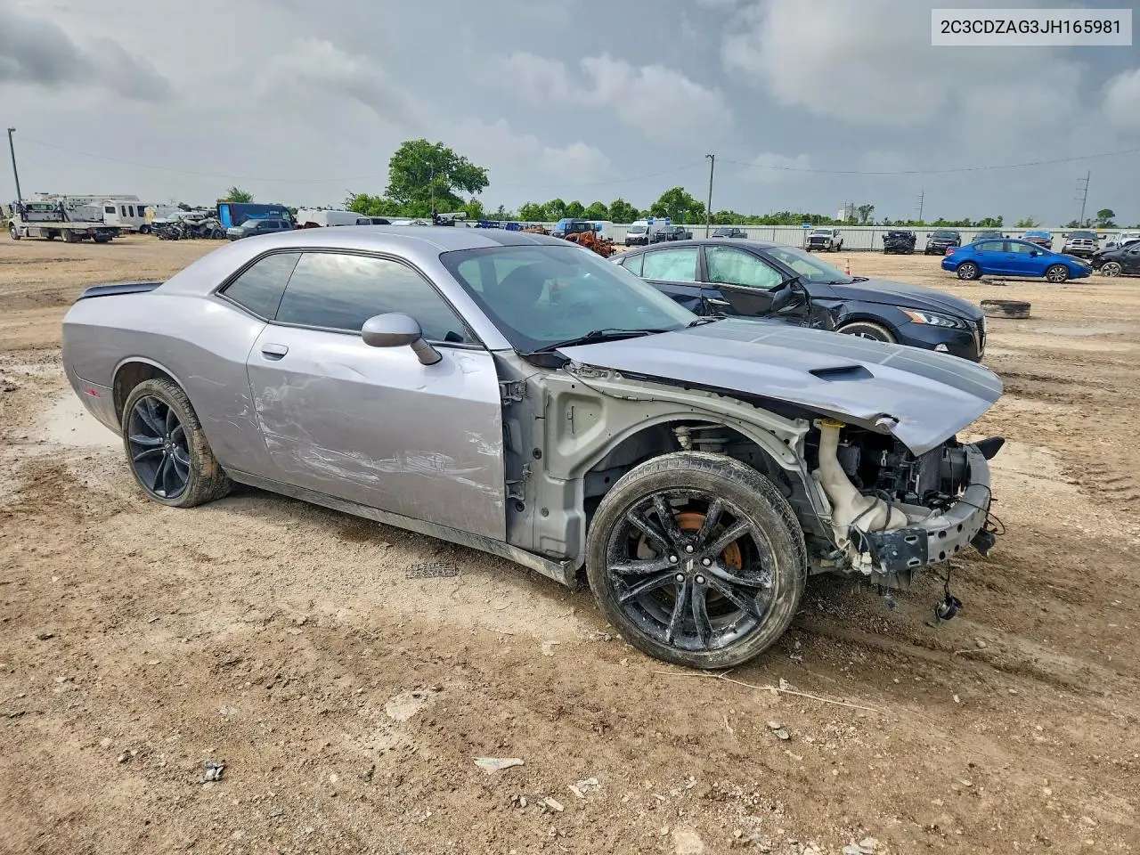 2018 Dodge Challenger Sxt VIN: 2C3CDZAG3JH165981 Lot: 61294106