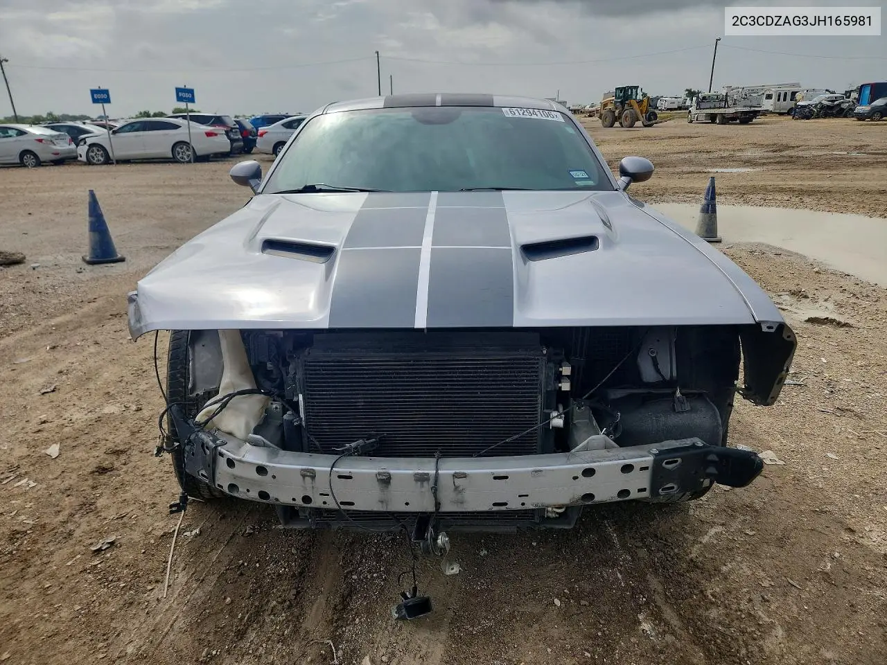 2018 Dodge Challenger Sxt VIN: 2C3CDZAG3JH165981 Lot: 61294106