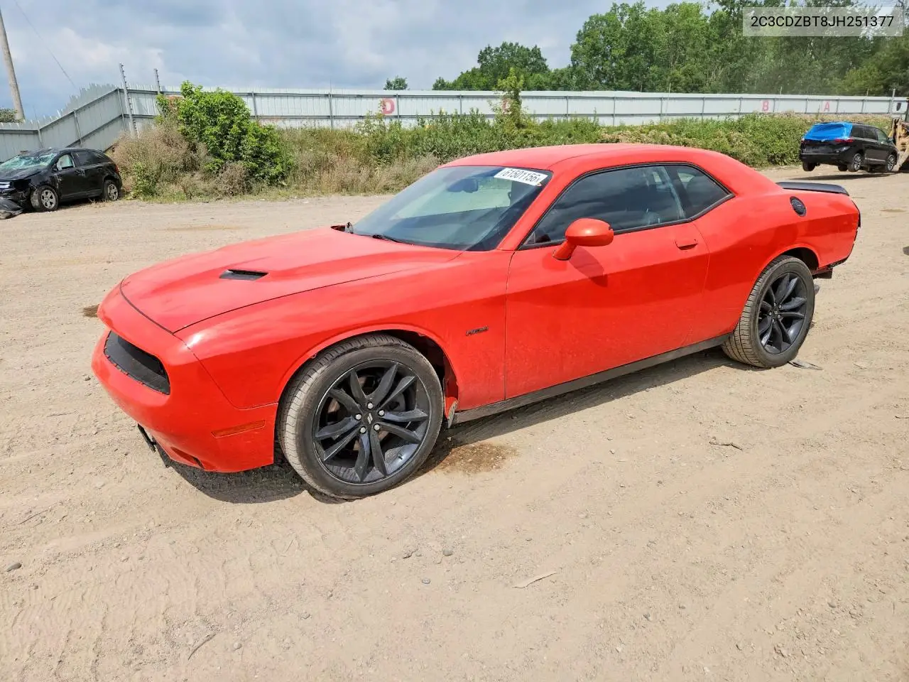 2018 Dodge Challenger R/T VIN: 2C3CDZBT8JH251377 Lot: 61501156