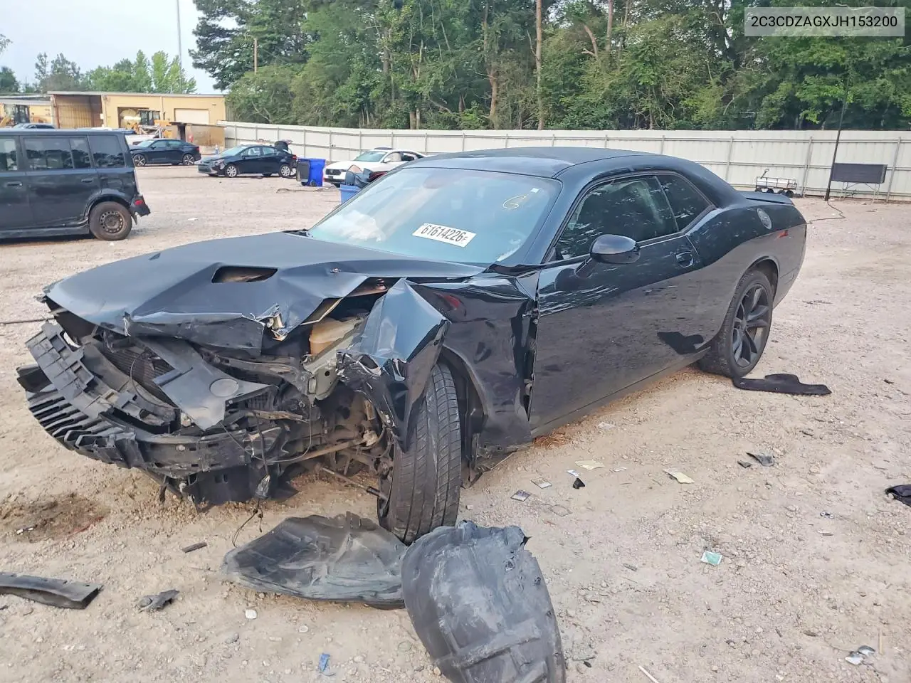 2018 Dodge Challenger Sxt VIN: 2C3CDZAGXJH153200 Lot: 61614226