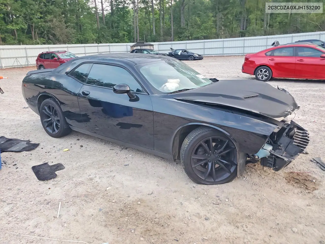2018 Dodge Challenger Sxt VIN: 2C3CDZAGXJH153200 Lot: 61614226