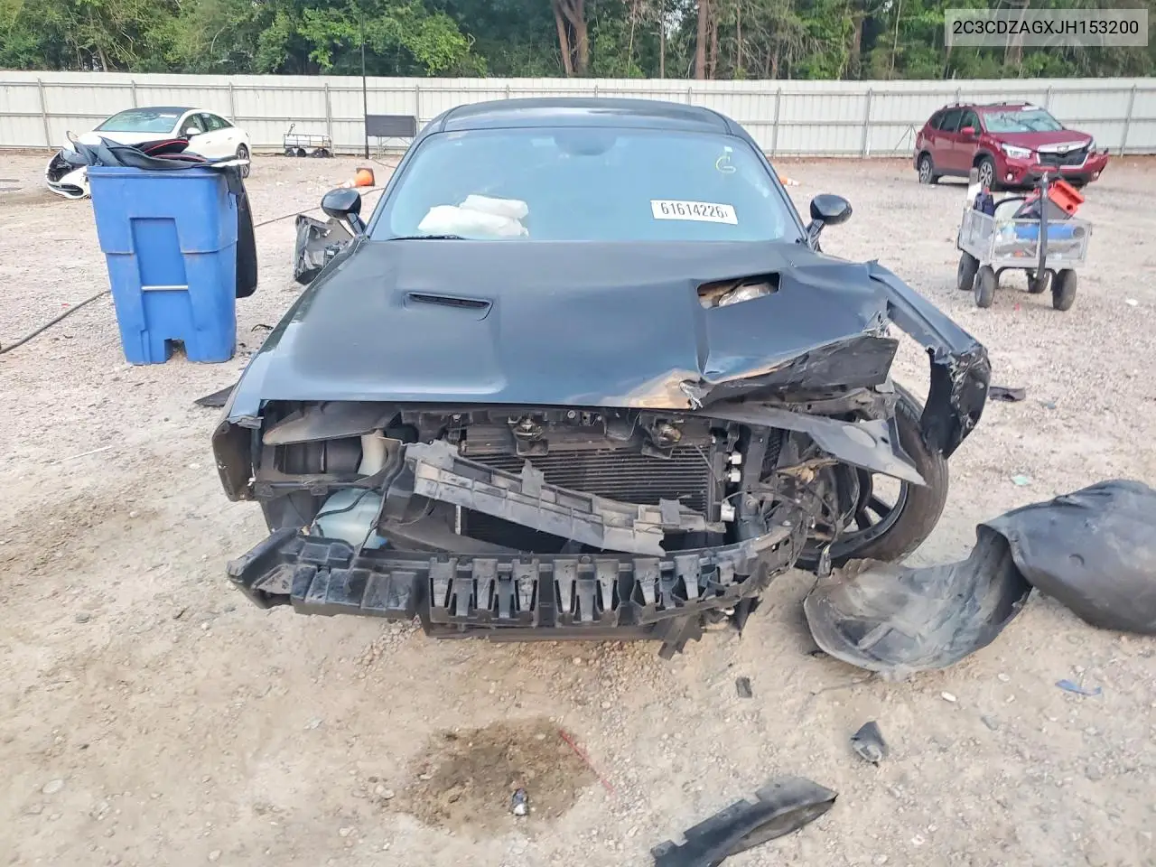 2018 Dodge Challenger Sxt VIN: 2C3CDZAGXJH153200 Lot: 61614226