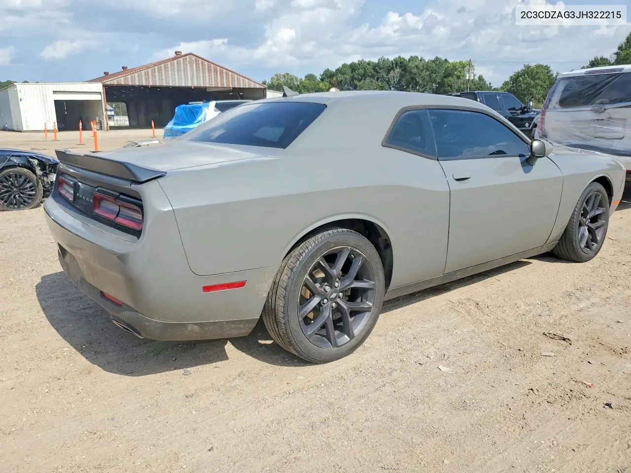 2018 Dodge Challenger Sxt VIN: 2C3CDZAG3JH322215 Lot: 61721346