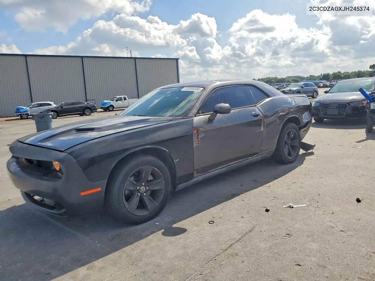 2018 Dodge Challenger Sxt VIN: 2C3CDZAGXJH245374 Lot: 61899306