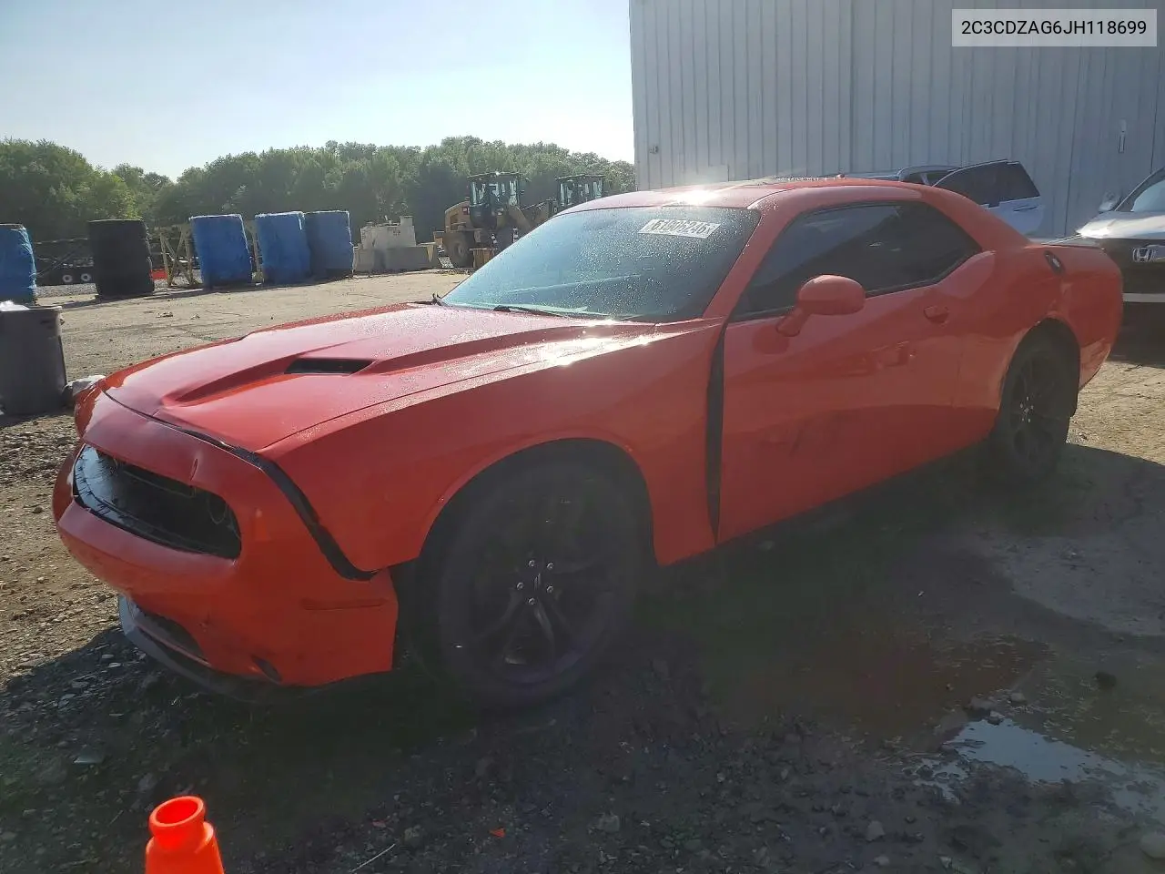 2018 Dodge Challenger Sxt VIN: 2C3CDZAG6JH118699 Lot: 61906246