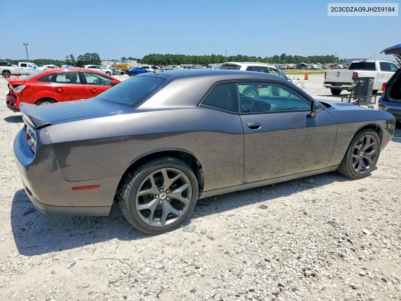 2018 Dodge Challenger Sxt VIN: 2C3CDZAG9JH259184 Lot: 61910346