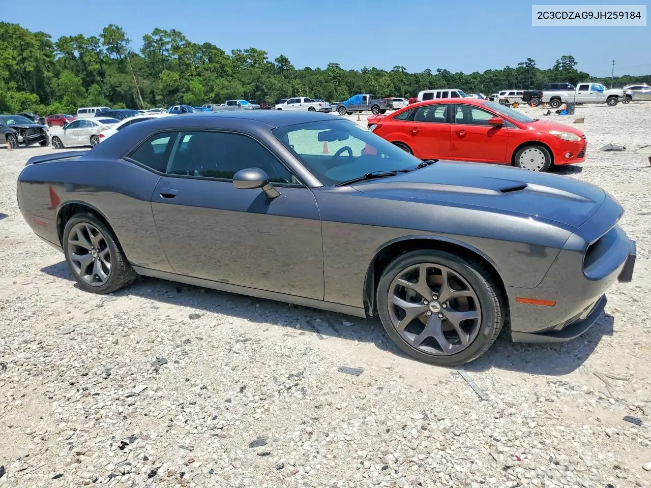 2018 Dodge Challenger Sxt VIN: 2C3CDZAG9JH259184 Lot: 61910346