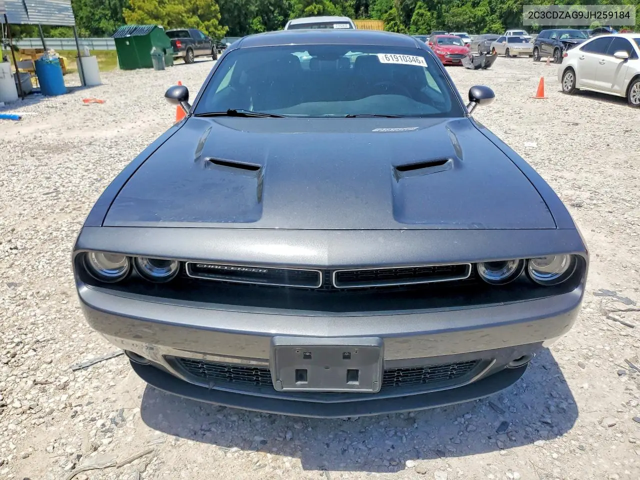 2018 Dodge Challenger Sxt VIN: 2C3CDZAG9JH259184 Lot: 61910346