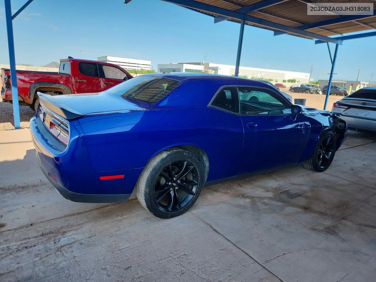 2018 Dodge Challenger Sxt VIN: 2C3CDZAG3JH318083 Lot: 62017726
