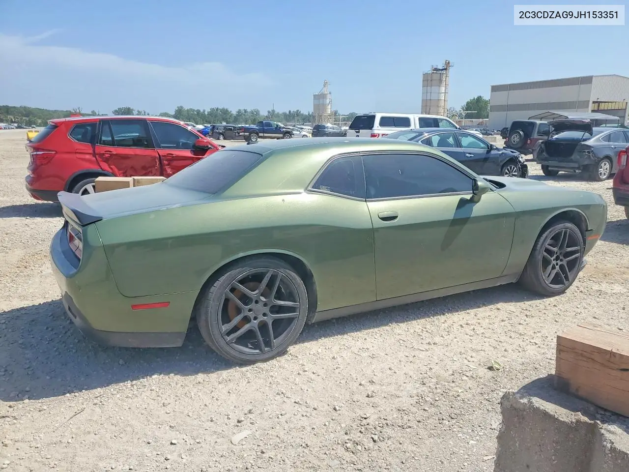 2018 Dodge Challenger Sxt VIN: 2C3CDZAG9JH153351 Lot: 85604095