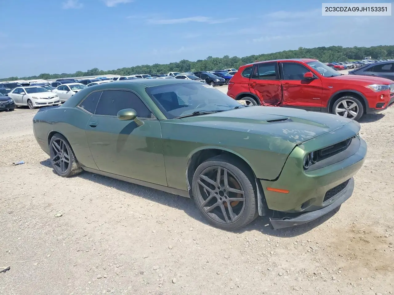 2018 Dodge Challenger Sxt VIN: 2C3CDZAG9JH153351 Lot: 85604095