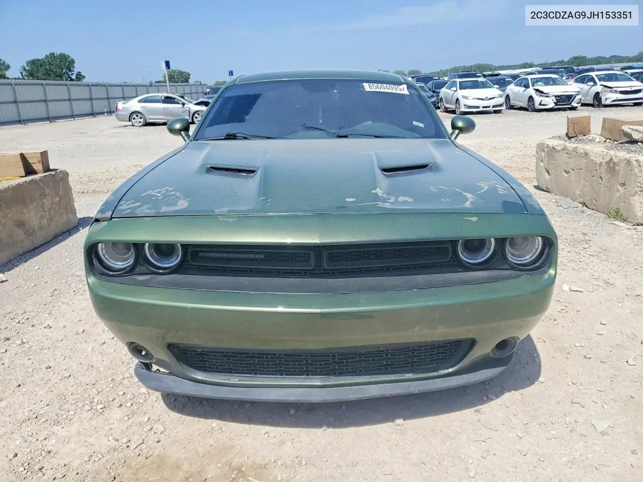 2018 Dodge Challenger Sxt VIN: 2C3CDZAG9JH153351 Lot: 85604095