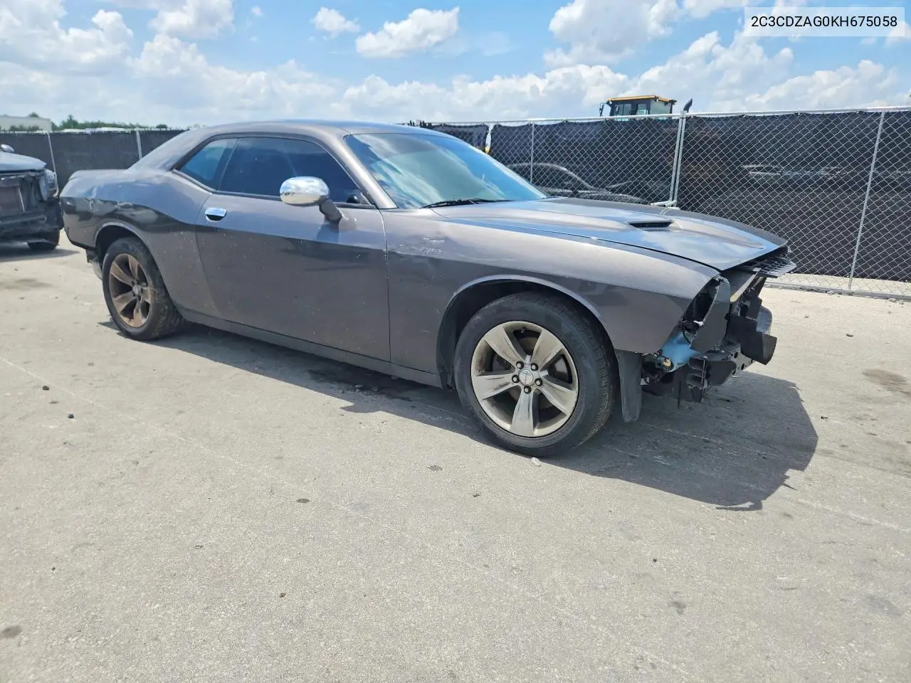 2019 Dodge Challenger Sxt VIN: 2C3CDZAG0KH675058 Lot: 57838406