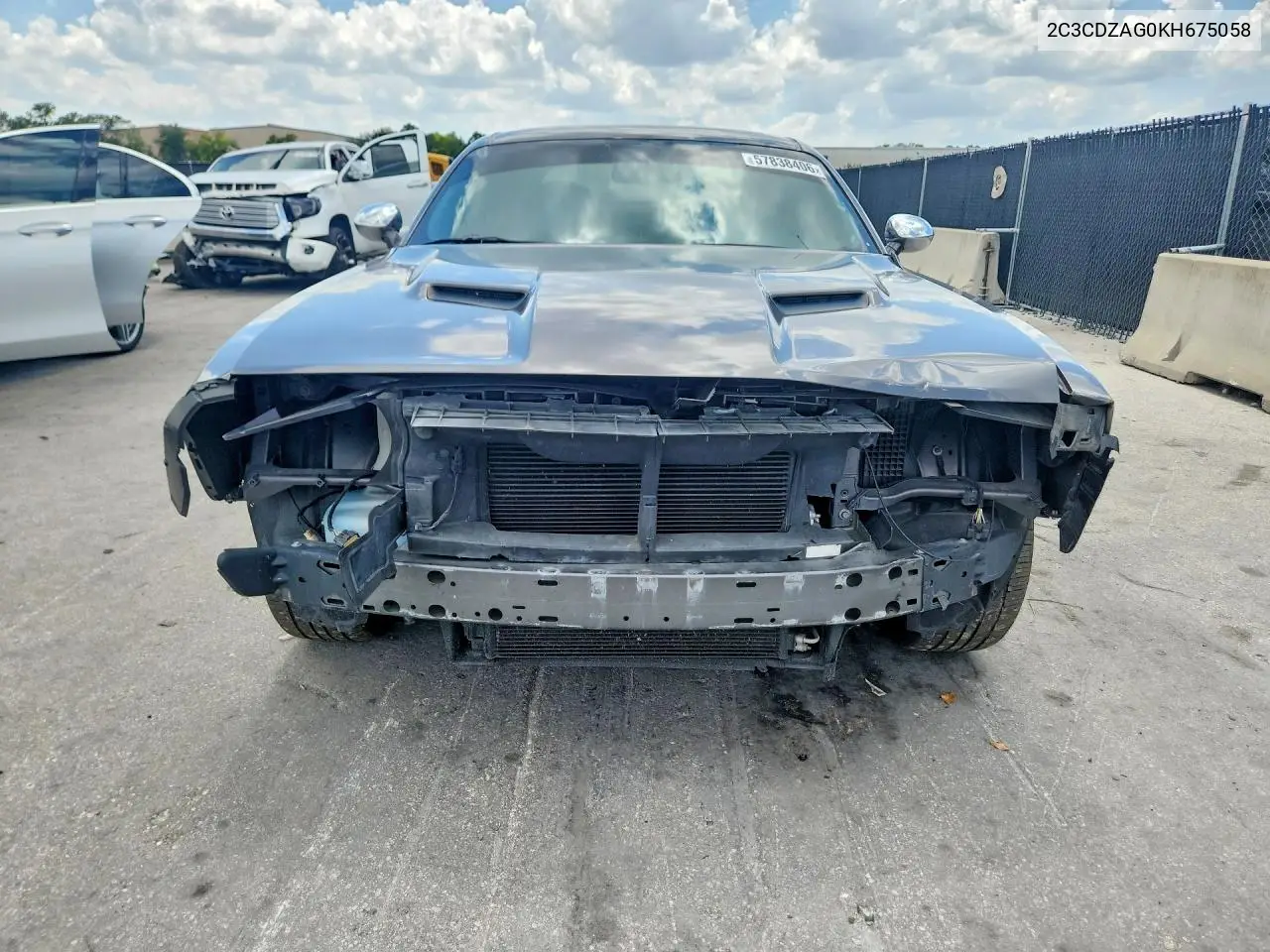 2019 Dodge Challenger Sxt VIN: 2C3CDZAG0KH675058 Lot: 57838406