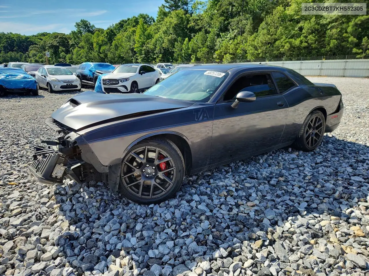 2019 Dodge Challenger R/T VIN: 2C3CDZBT7KH552305 Lot: 58257206