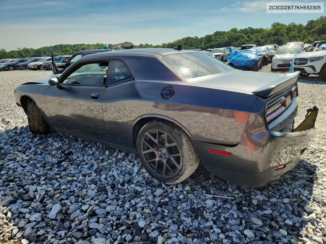 2019 Dodge Challenger R/T VIN: 2C3CDZBT7KH552305 Lot: 58257206