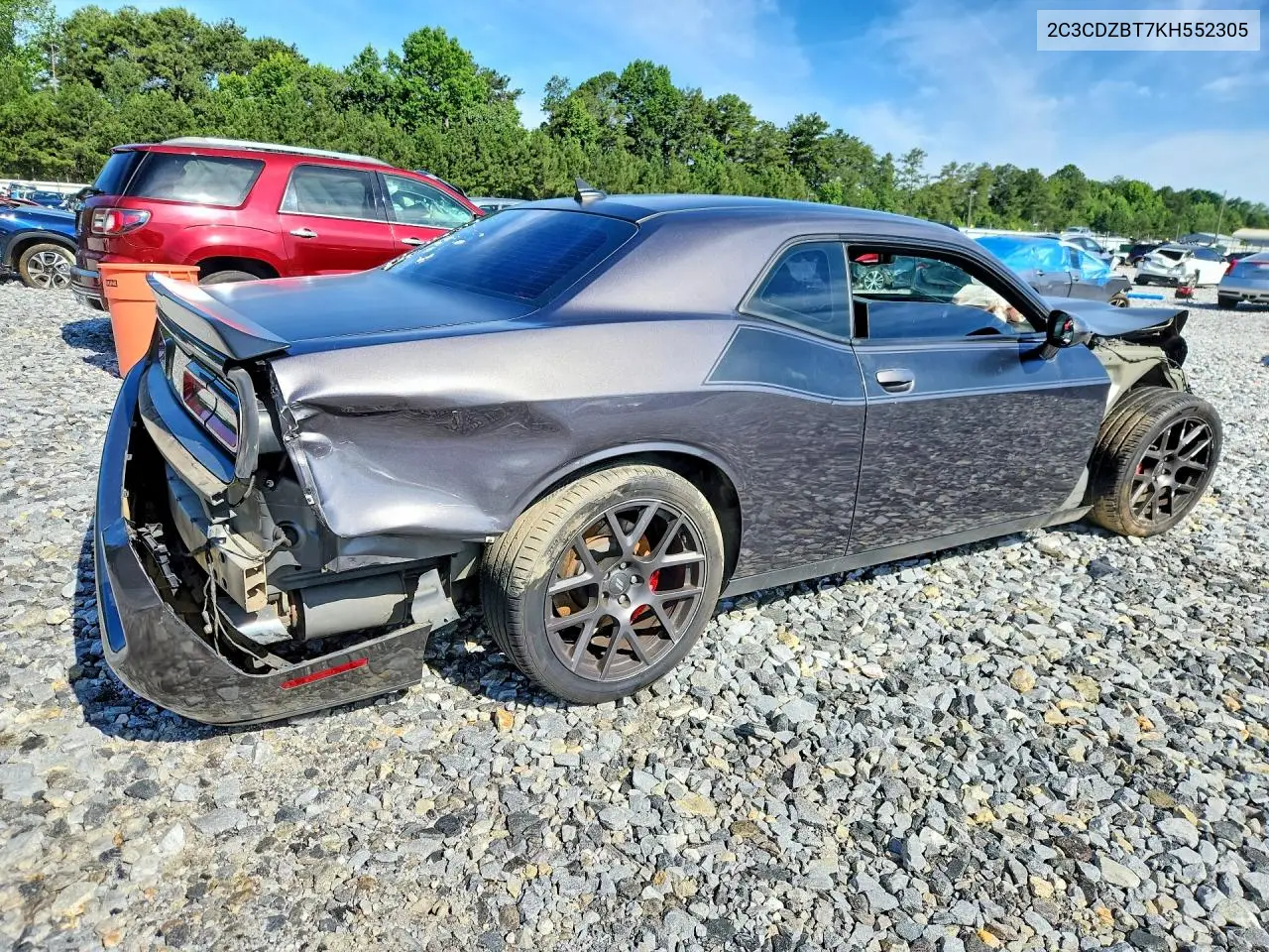 2019 Dodge Challenger R/T VIN: 2C3CDZBT7KH552305 Lot: 58257206