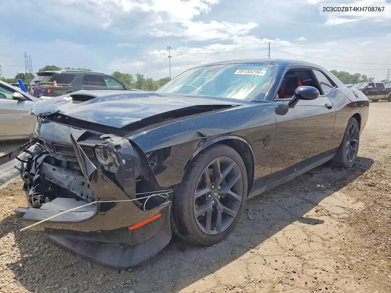 2019 Dodge Challenger R/T VIN: 2C3CDZBT4KH708767 Lot: 59150296