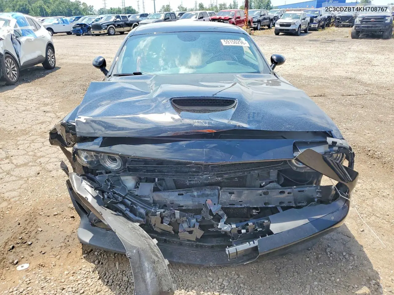 2019 Dodge Challenger R/T VIN: 2C3CDZBT4KH708767 Lot: 59150296