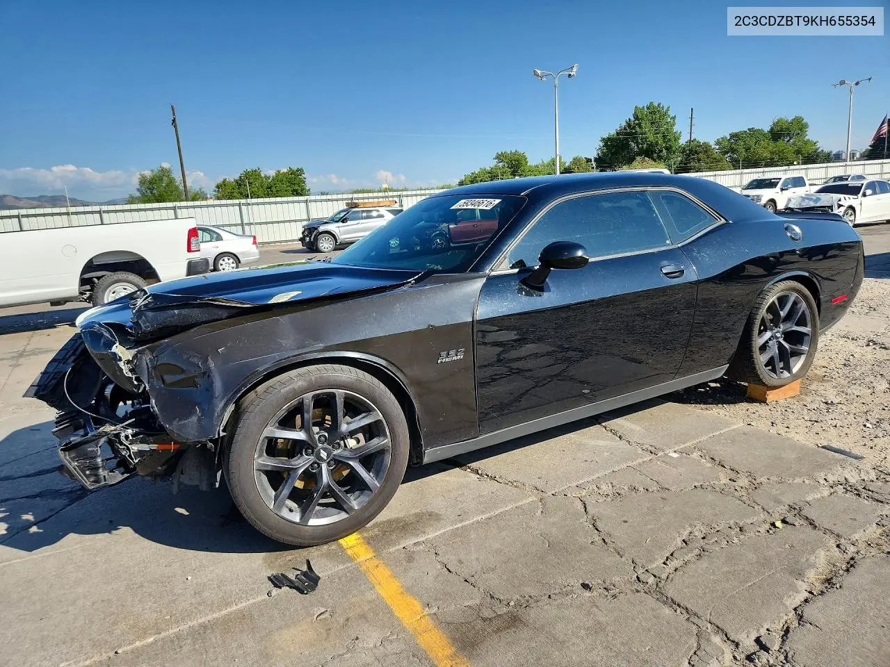 2019 Dodge Challenger R/T VIN: 2C3CDZBT9KH655354 Lot: 59346616