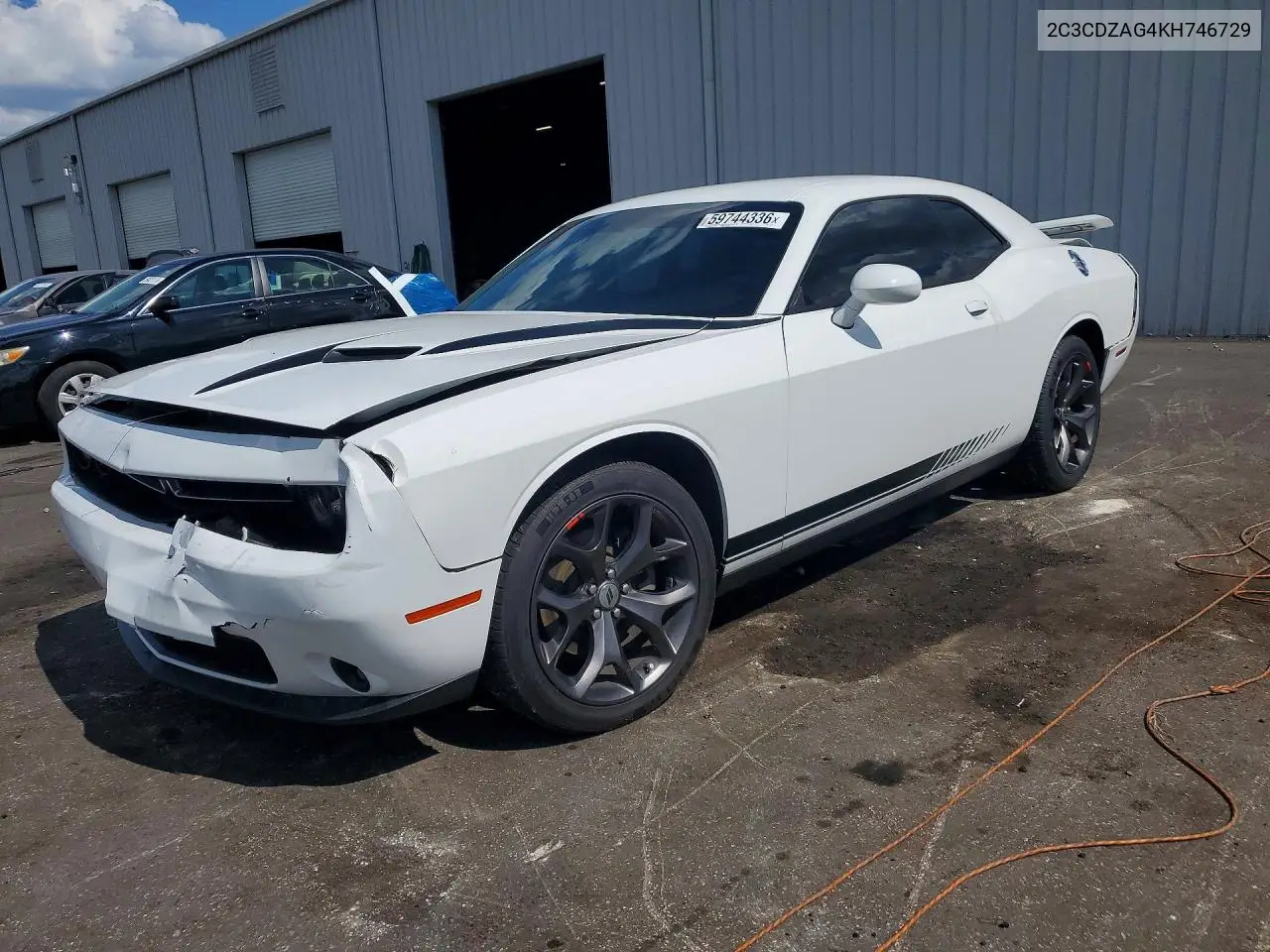 2019 Dodge Challenger Sxt VIN: 2C3CDZAG4KH746729 Lot: 59744336
