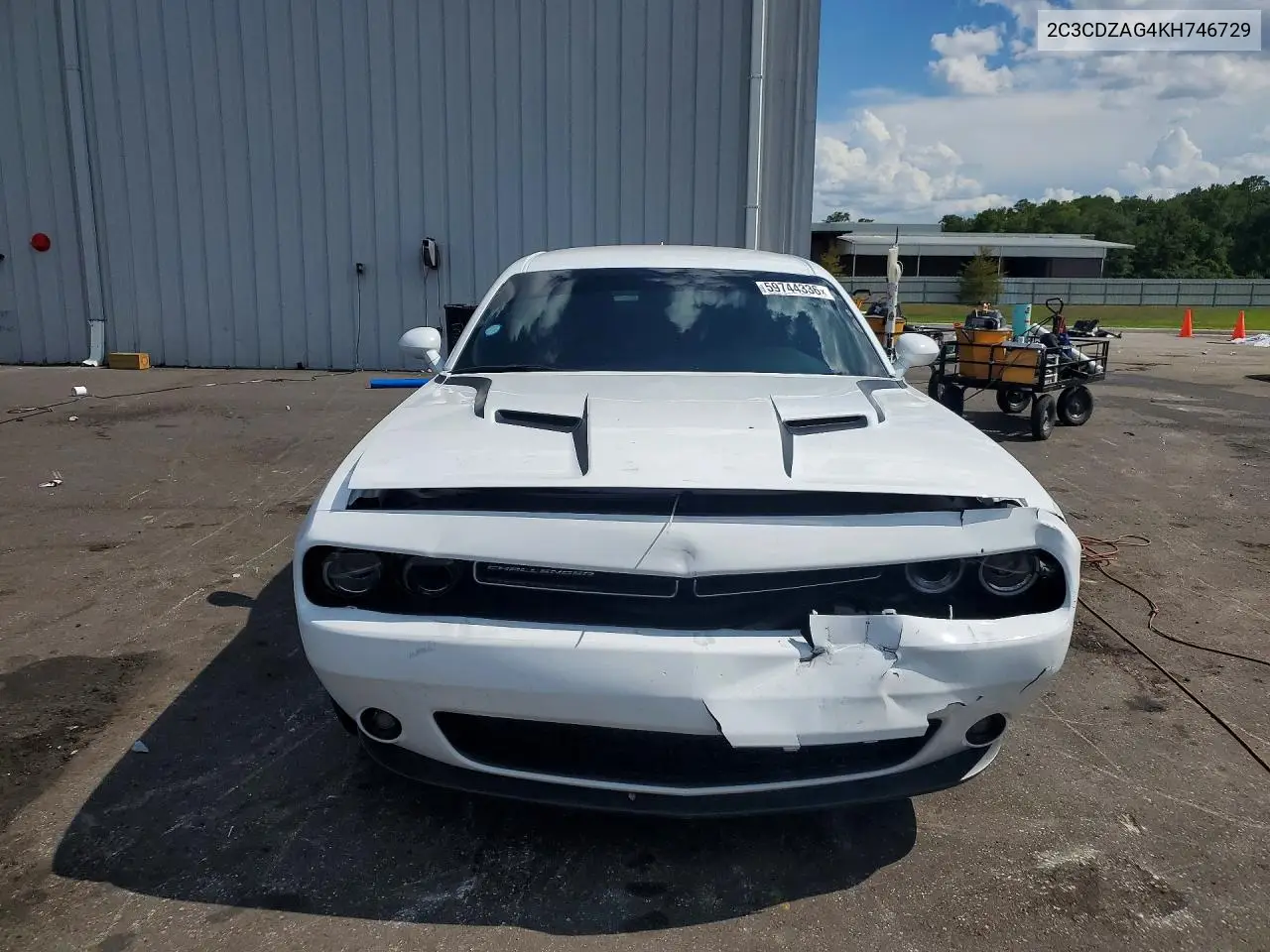 2019 Dodge Challenger Sxt VIN: 2C3CDZAG4KH746729 Lot: 59744336
