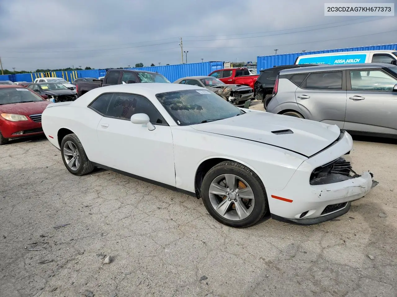 2019 Dodge Challenger Sxt VIN: 2C3CDZAG7KH677373 Lot: 60149896