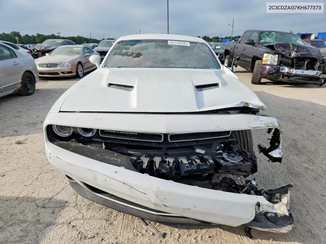 2019 Dodge Challenger Sxt VIN: 2C3CDZAG7KH677373 Lot: 60149896