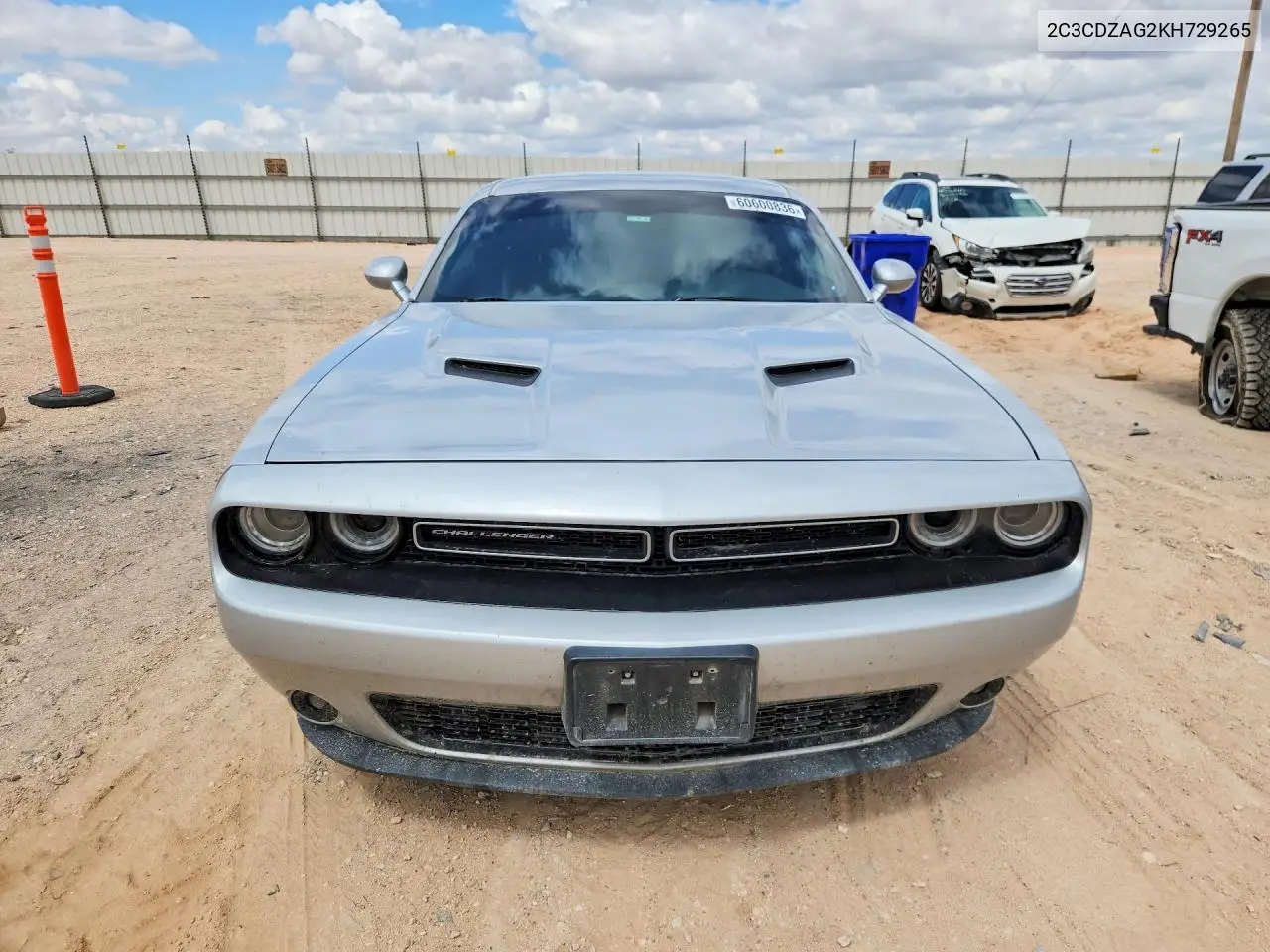 2019 Dodge Challenger Sxt VIN: 2C3CDZAG2KH729265 Lot: 60600836