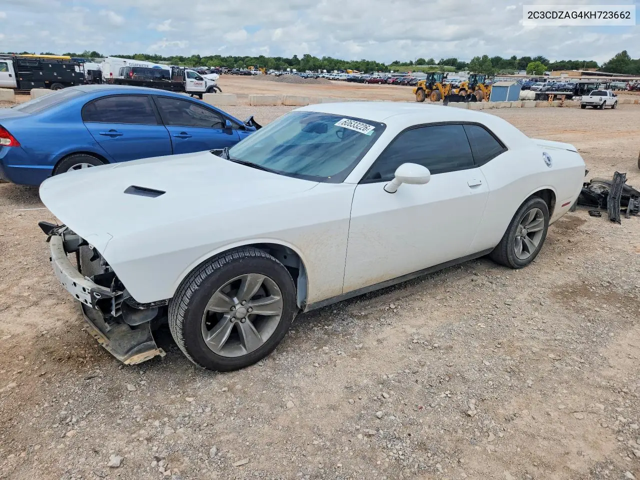2019 Dodge Challenger Sxt VIN: 2C3CDZAG4KH723662 Lot: 60633226