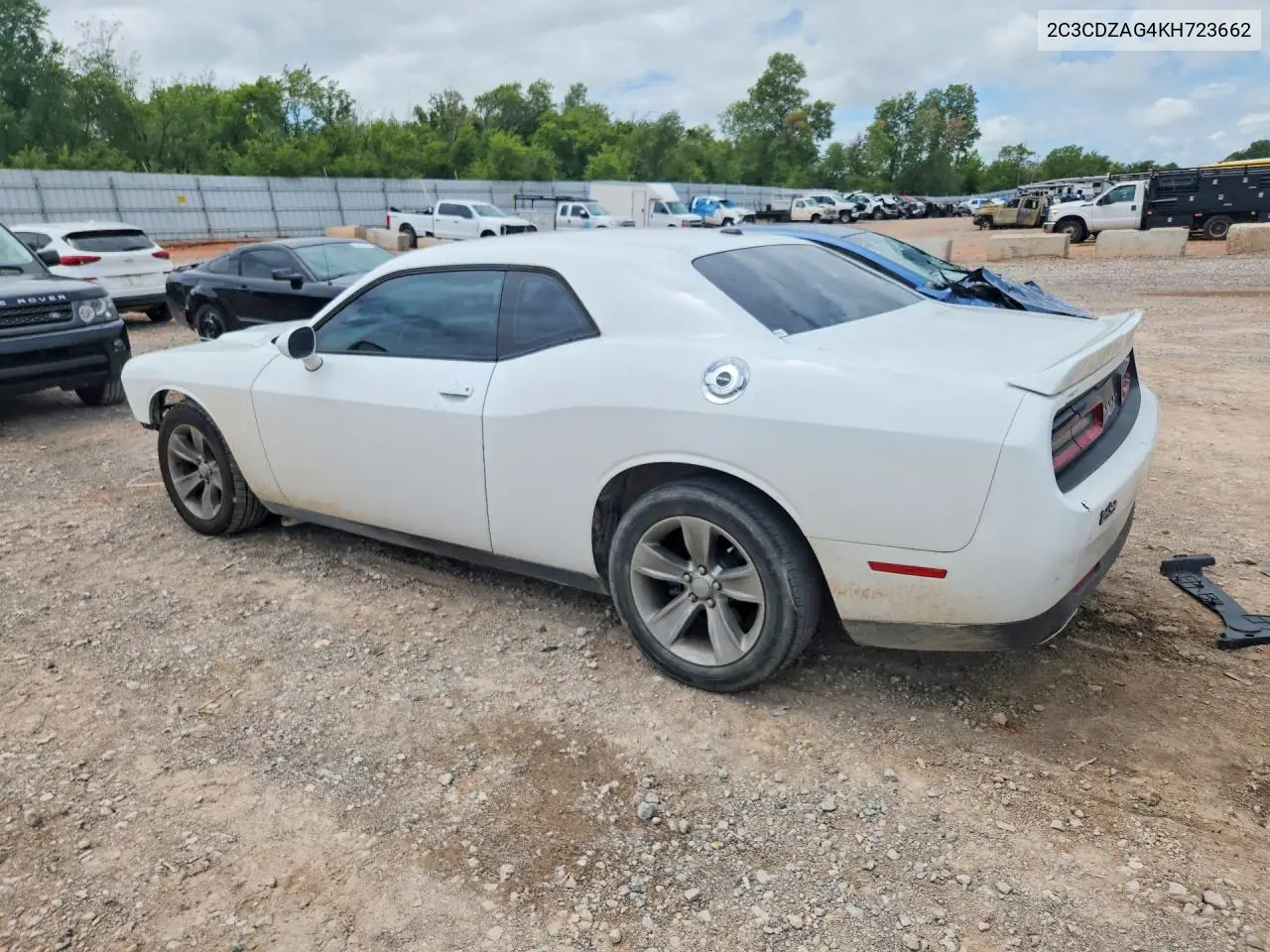 2019 Dodge Challenger Sxt VIN: 2C3CDZAG4KH723662 Lot: 60633226