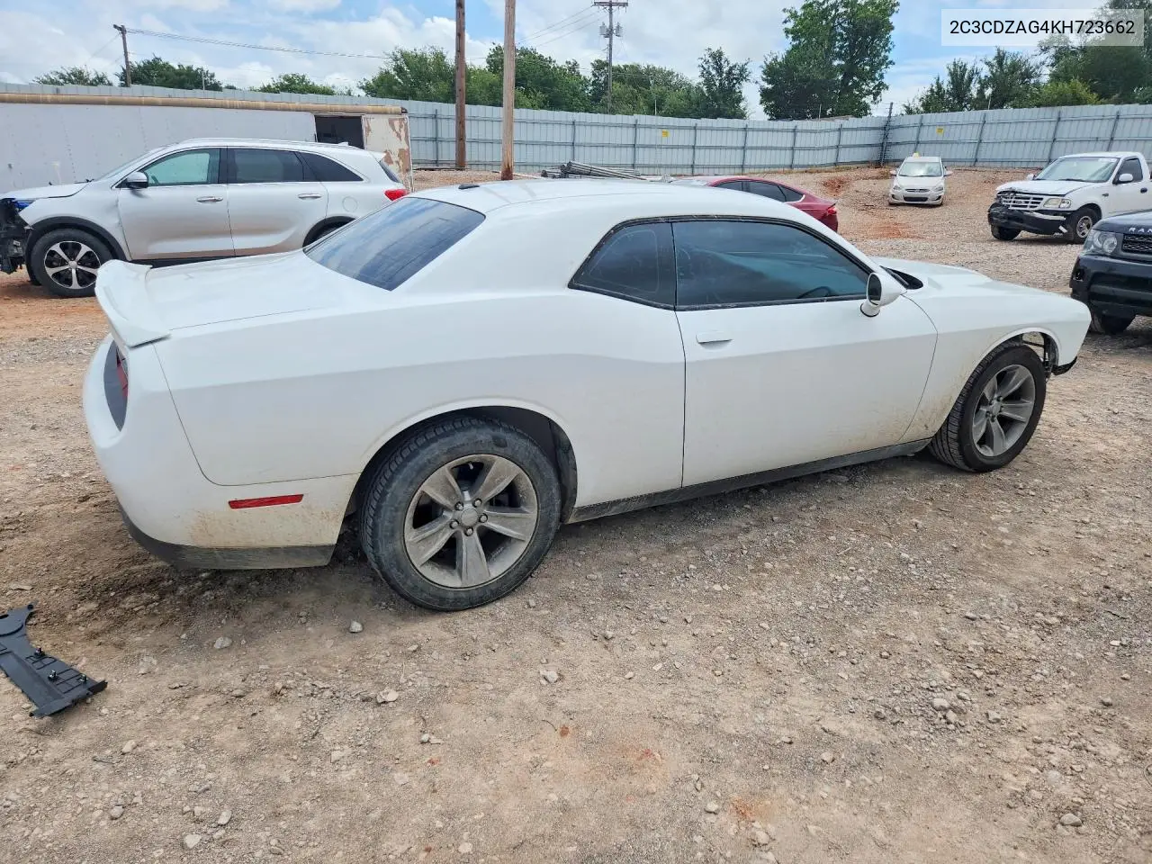2019 Dodge Challenger Sxt VIN: 2C3CDZAG4KH723662 Lot: 60633226