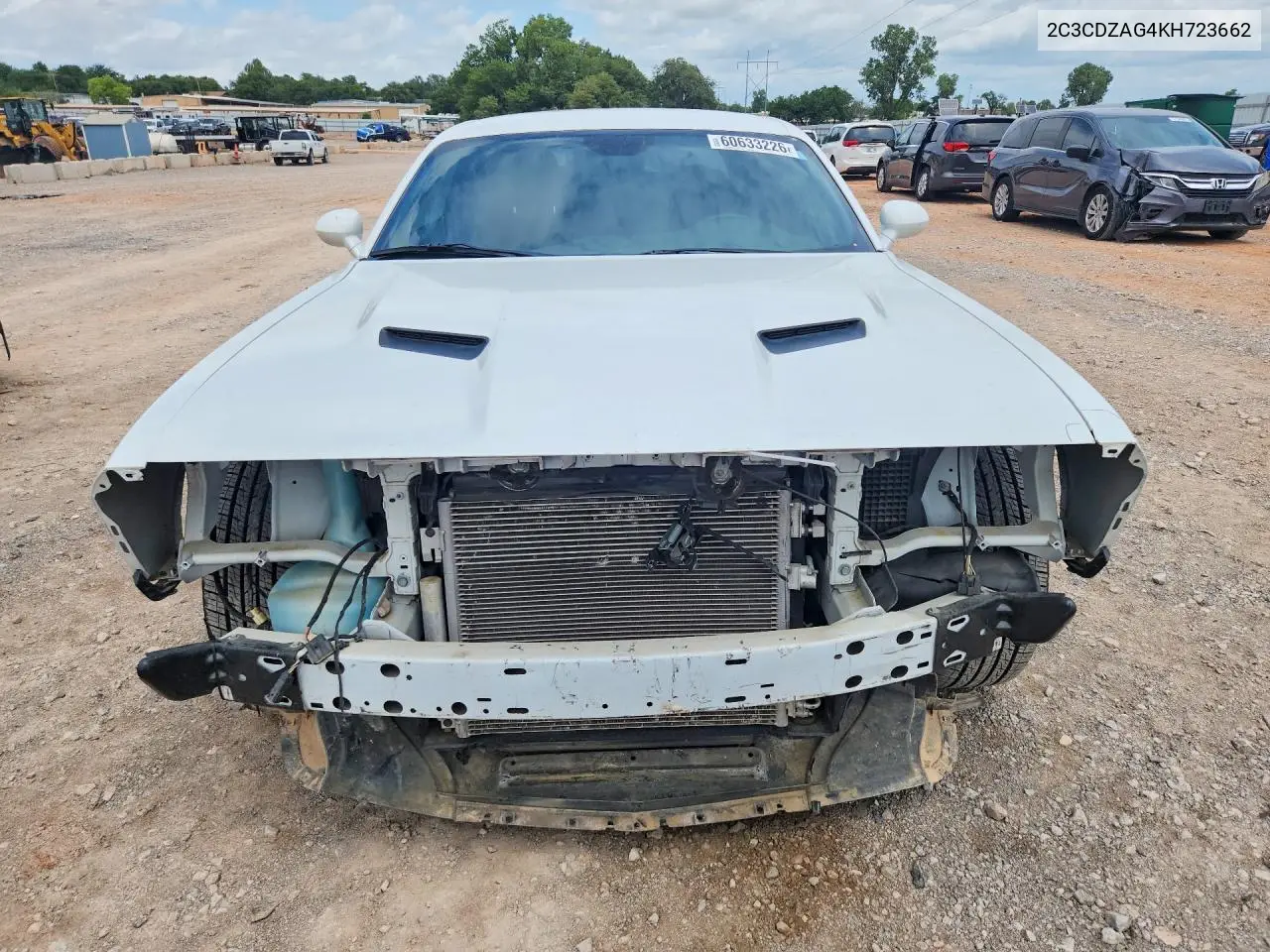 2019 Dodge Challenger Sxt VIN: 2C3CDZAG4KH723662 Lot: 60633226