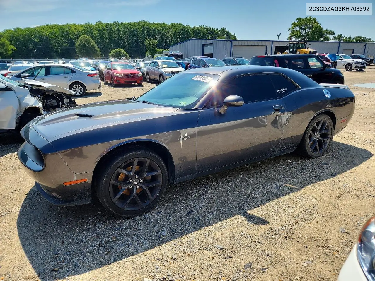 2019 Dodge Challenger Sxt VIN: 2C3CDZAG3KH708392 Lot: 60642896