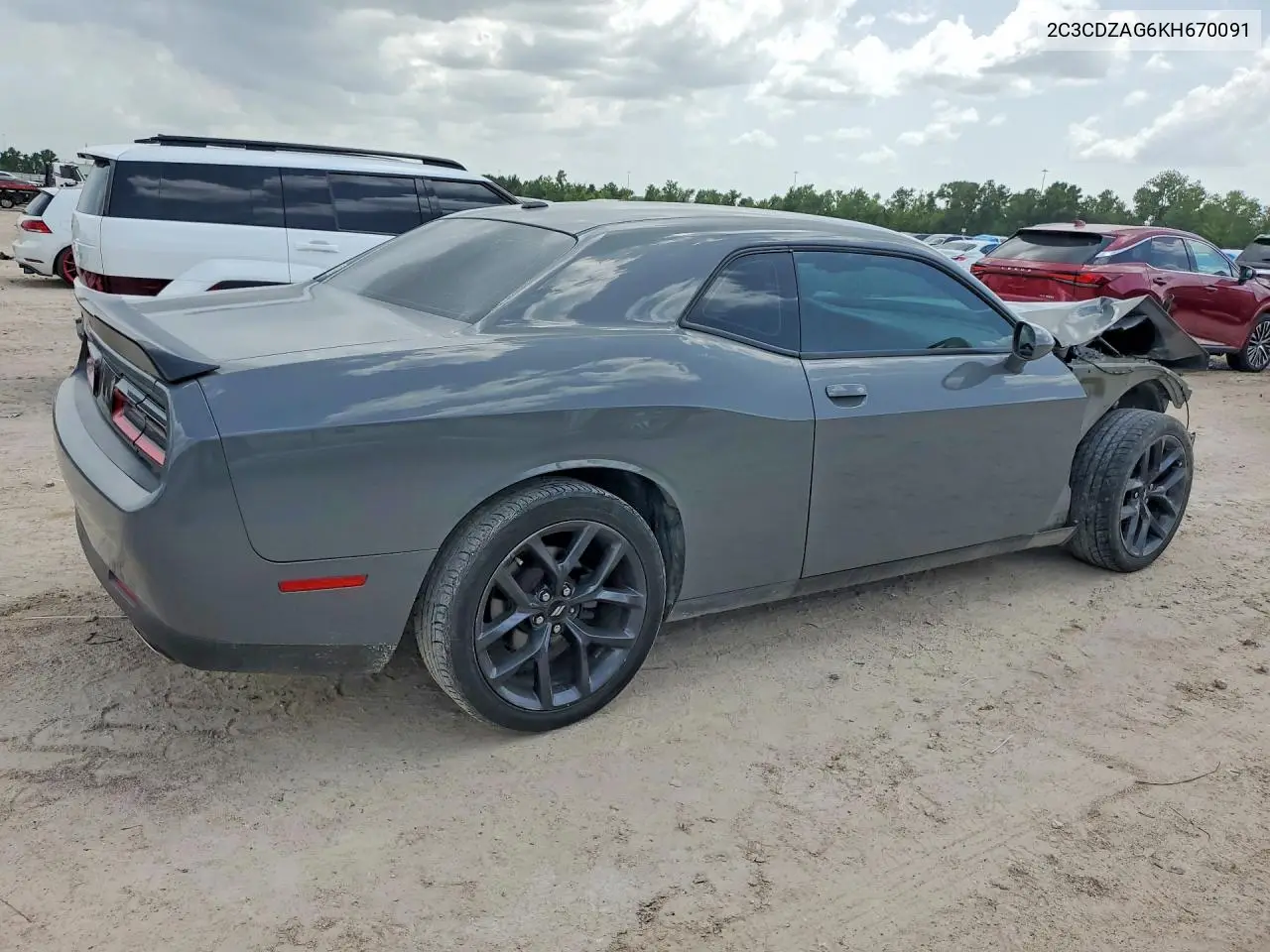 2019 Dodge Challenger Sxt VIN: 2C3CDZAG6KH670091 Lot: 60709156