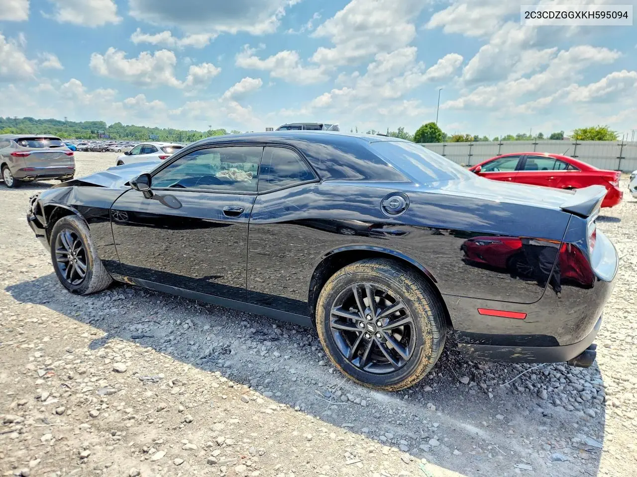 2019 Dodge Challenger Sxt VIN: 2C3CDZGGXKH595094 Lot: 60840396