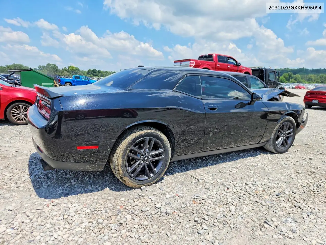 2019 Dodge Challenger Sxt VIN: 2C3CDZGGXKH595094 Lot: 60840396