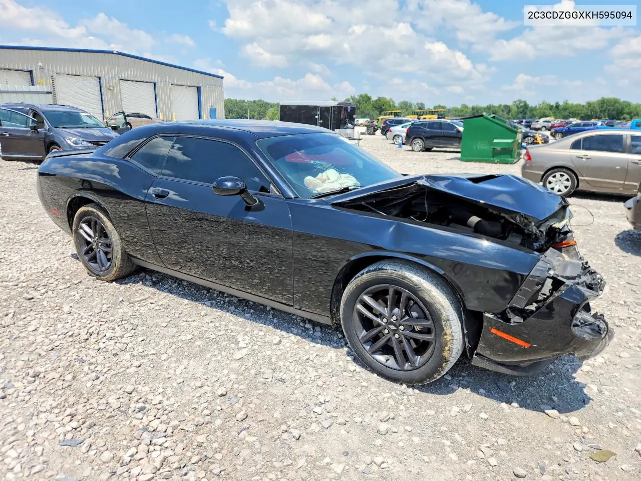 2019 Dodge Challenger Sxt VIN: 2C3CDZGGXKH595094 Lot: 60840396