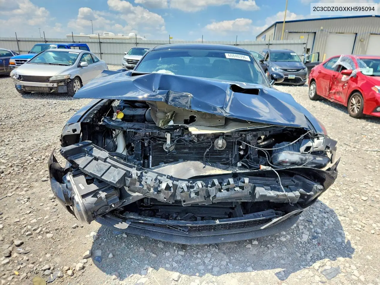2019 Dodge Challenger Sxt VIN: 2C3CDZGGXKH595094 Lot: 60840396